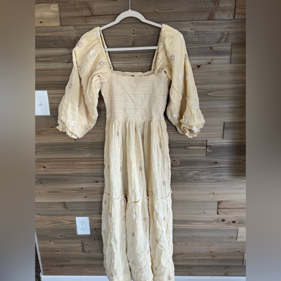 Free people dahlia dress size small yellow - Picture 1 of 5